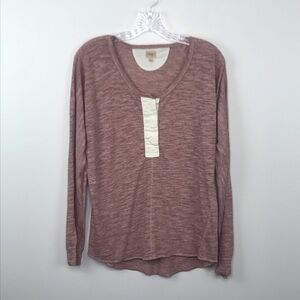Wilfred Free Pink Mauve Long Sleeve Top Size M